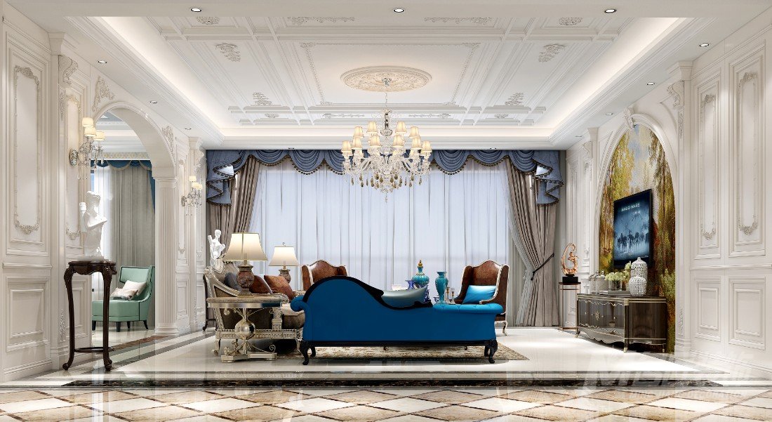 新中式四居室效果圖