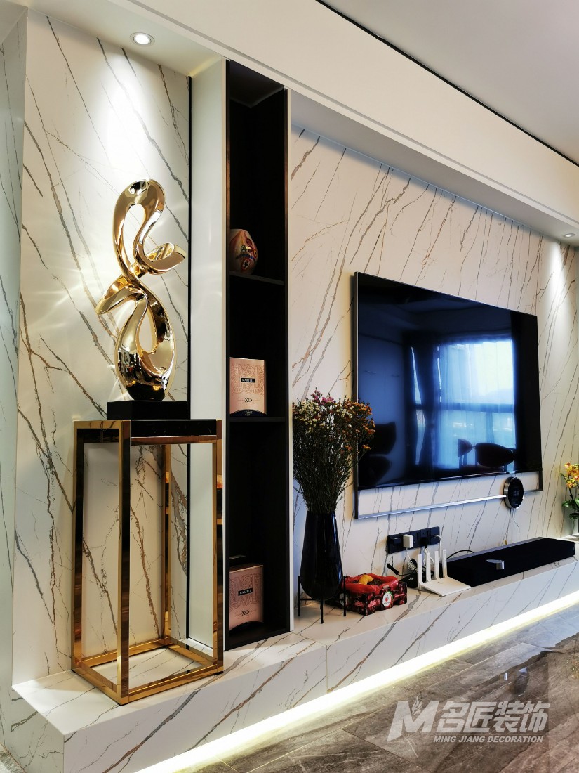 永怡聚豪園150平米現代風格實景案例