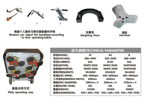 亚速利ASL地坪研磨机 环氧T1（12个头研磨机）